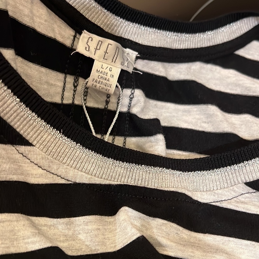 SPENSE MAXI STRIPE DRESS SZ:L - Picture 5 of 7